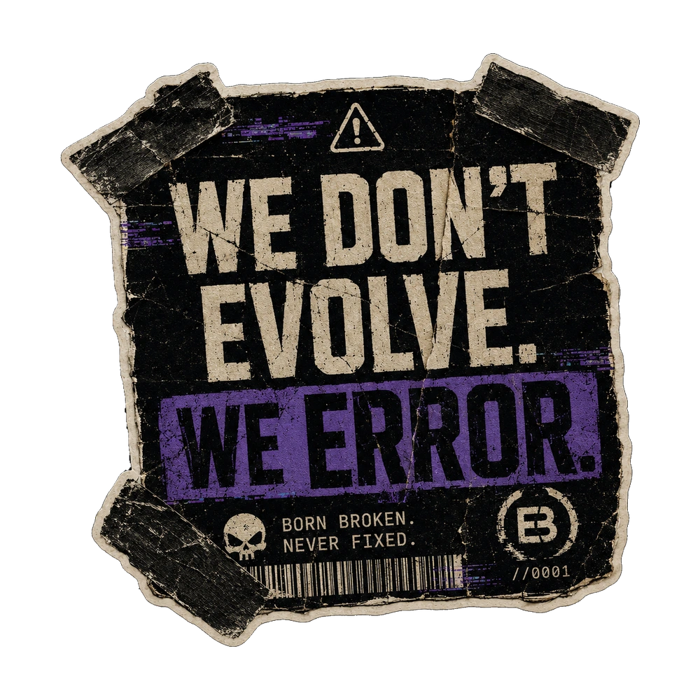 WE ERROR sticker
