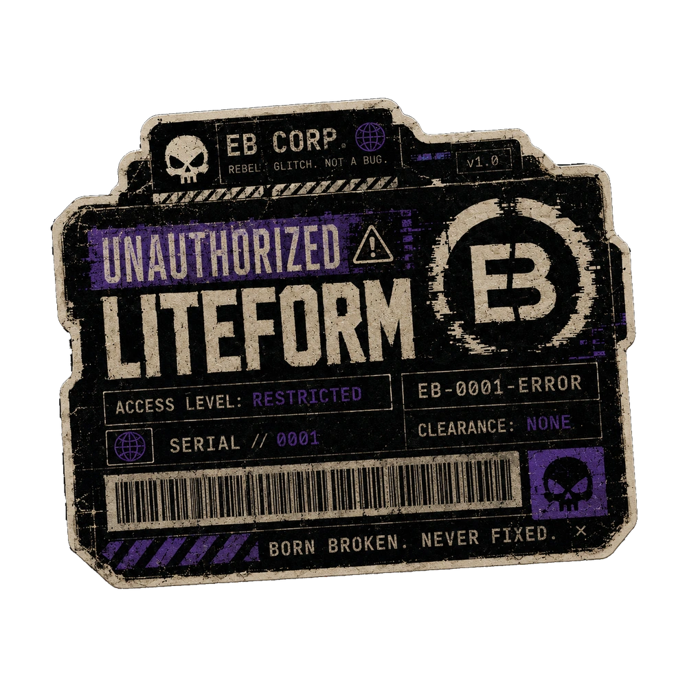 RESTRICTED LIFEFORM sticker