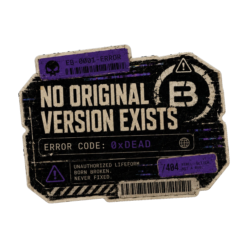 NO ORIGINAL sticker